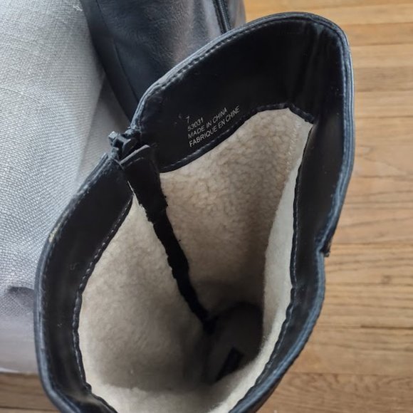 Leather Knee High Winter Boots - Picture 4 of 5